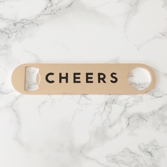Cheers Gold Metal Bottle Opener - Picture 2 of 3